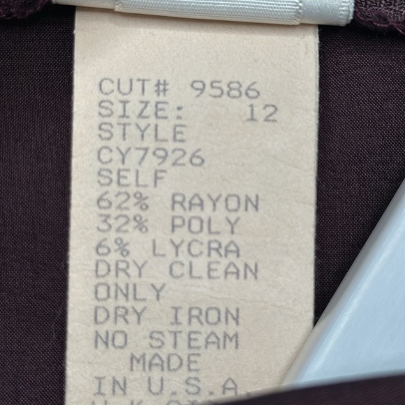 Vintage 80's Tadashi Faux Wrap Top Size 12 - Picture 9 of 12